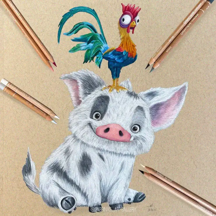 Whimsical Farm Friends in Vibrant Illustration