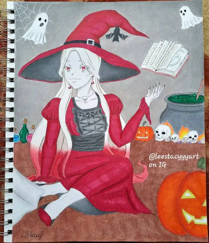 Mystical Moments of a Halloween Witch