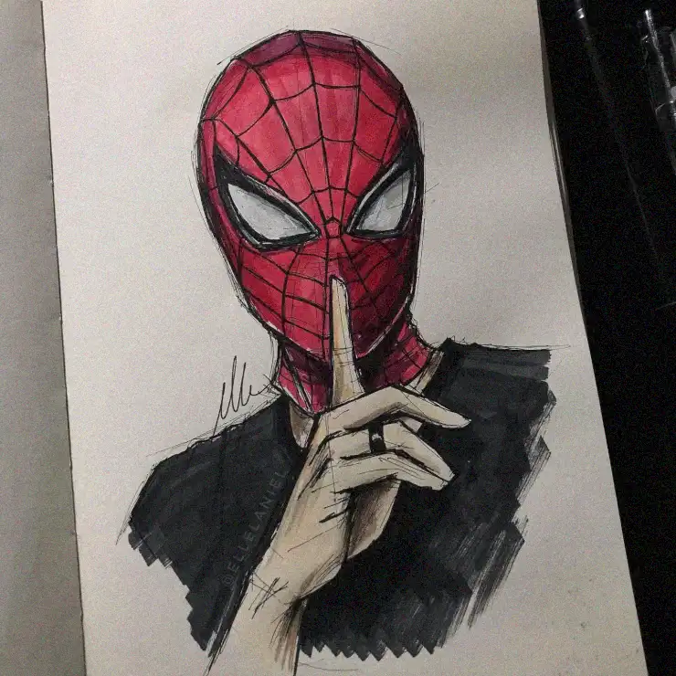 Spider-Man's Hushed Secret in Ink
