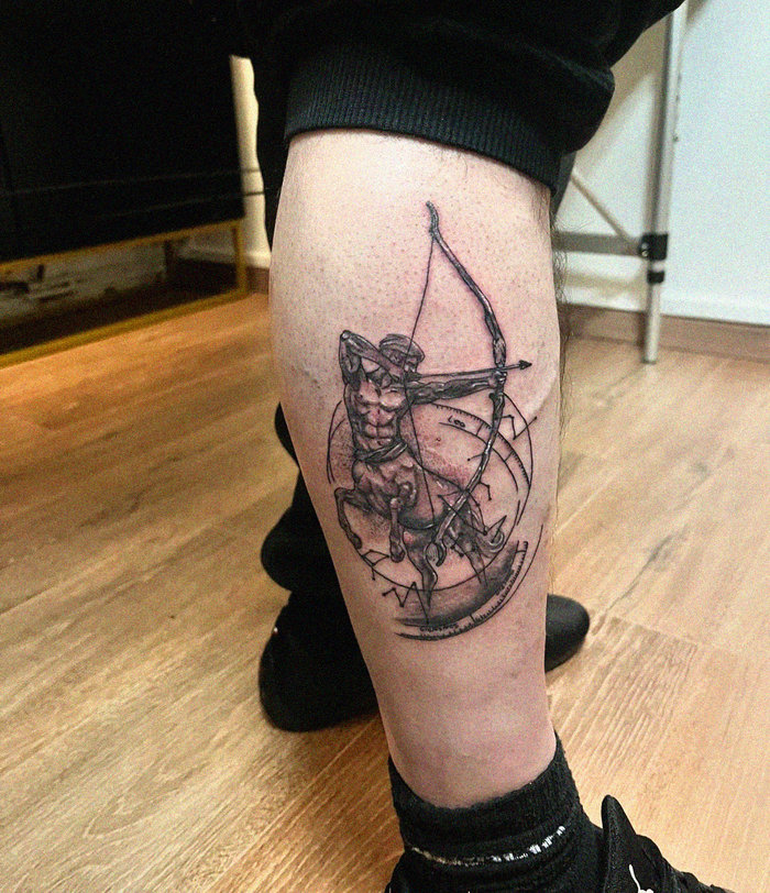 Centaur Tattoo Masterpiece on Human Canvas