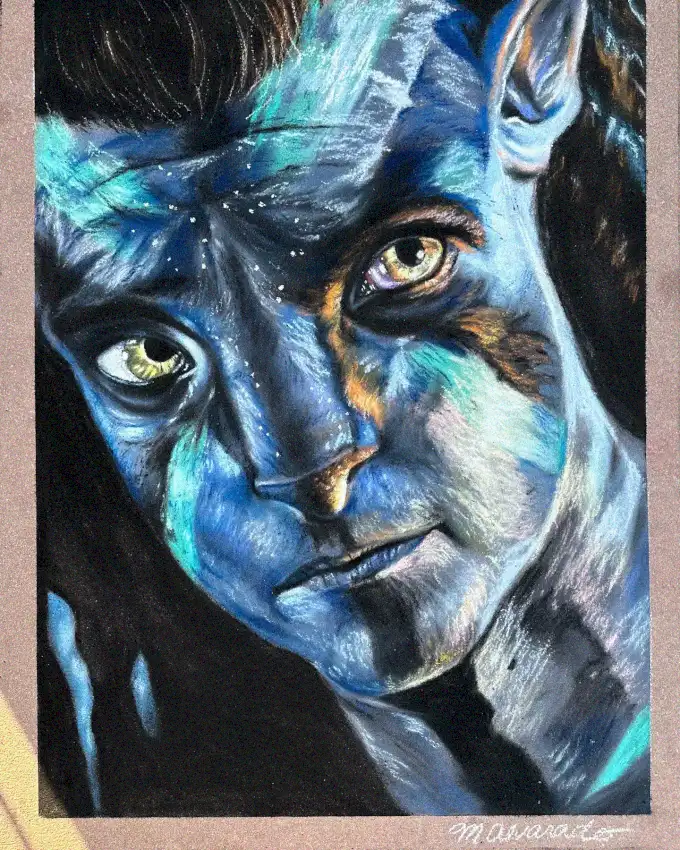 Stellar Gaze in Shades of Blue
