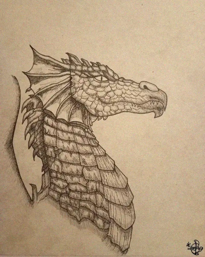 Dragon's Gaze in Pencil Shades