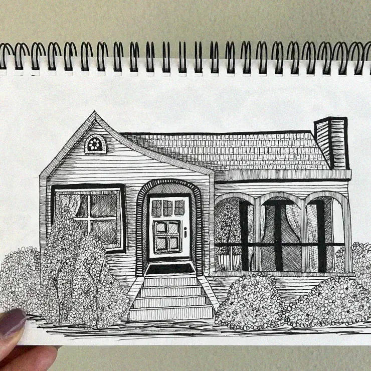 Embracing Home Through Sketch in Hand
