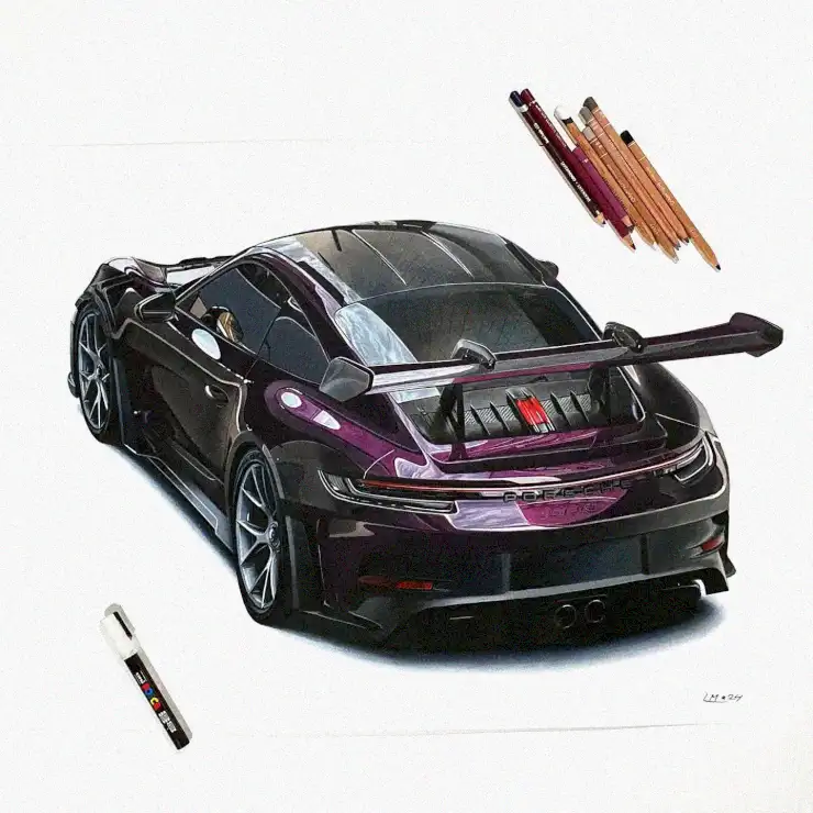 Purple Porsche Dream with Creative Tools