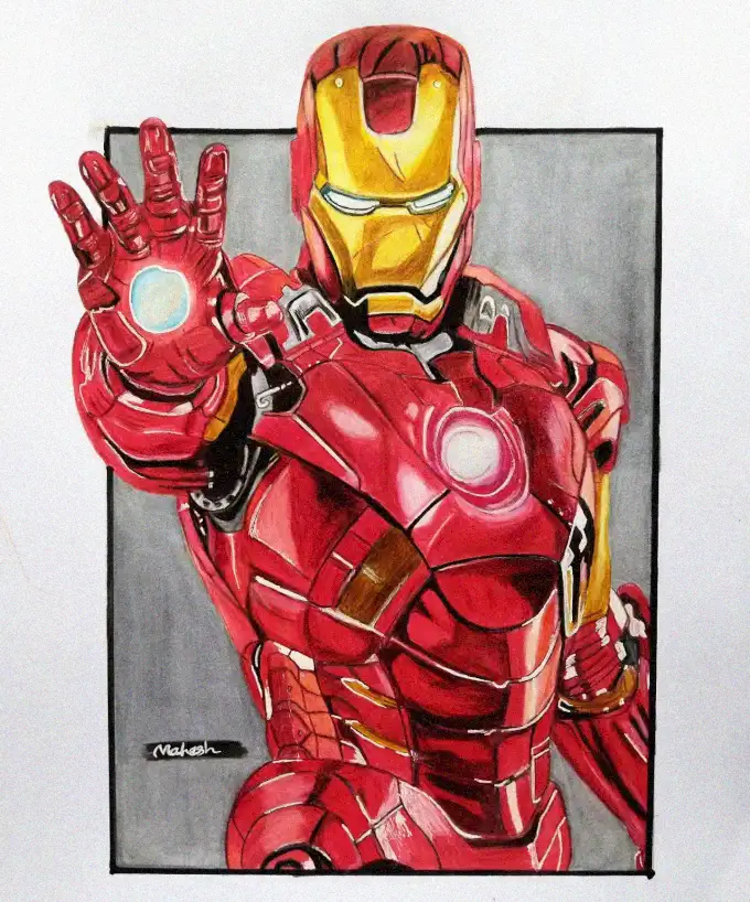 Iron Man's Fiery Repulsor Display