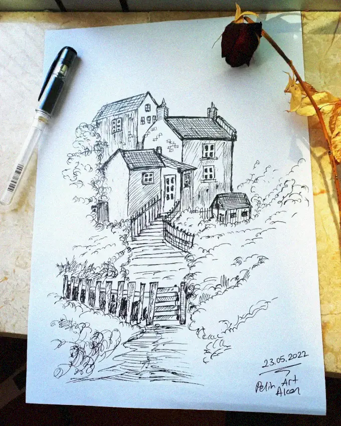 Sketching Dreams in Quaint Charm