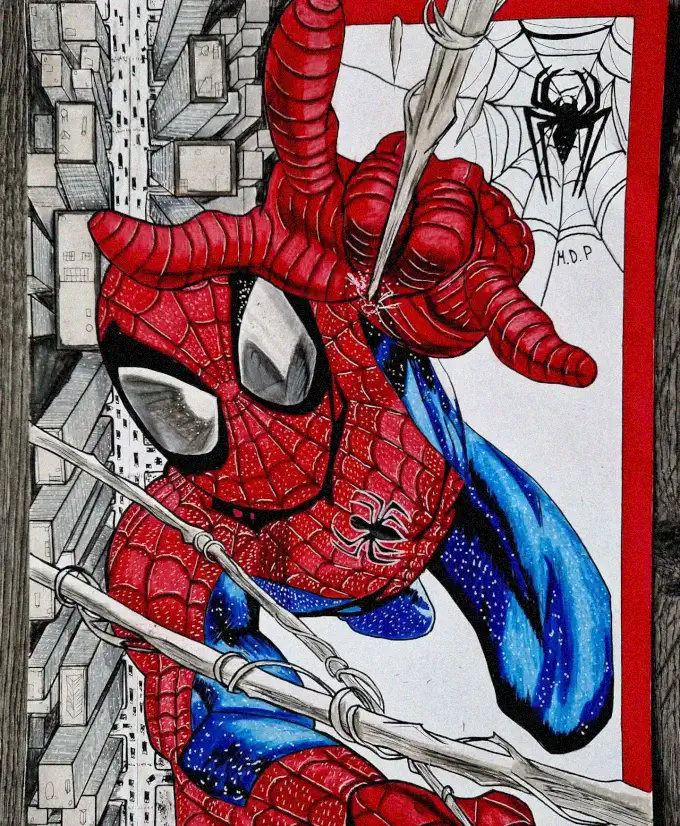Spider-Man's Vivid Cityscape Swing