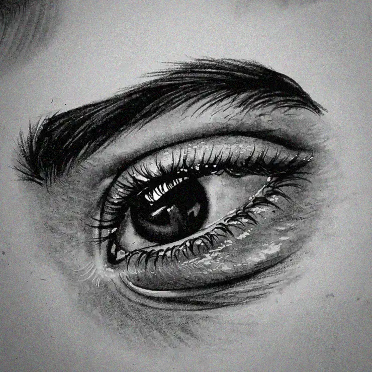 Realistic Shading in Human Eye Illustration