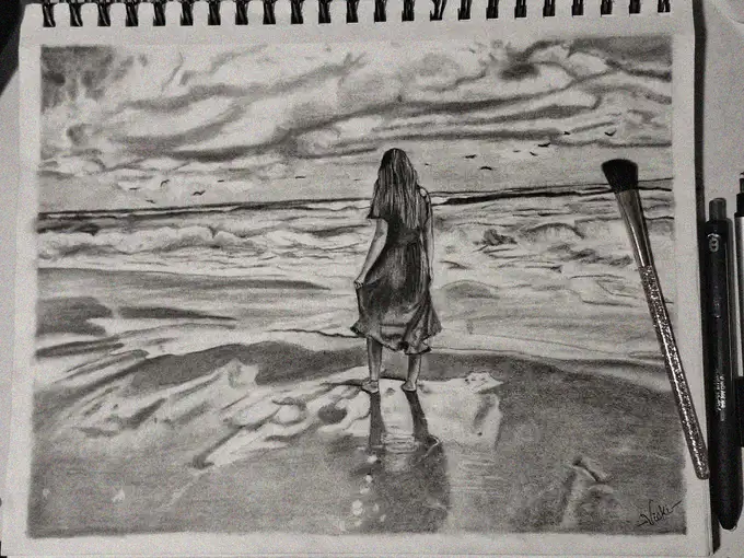 Girl at the Water's Edge