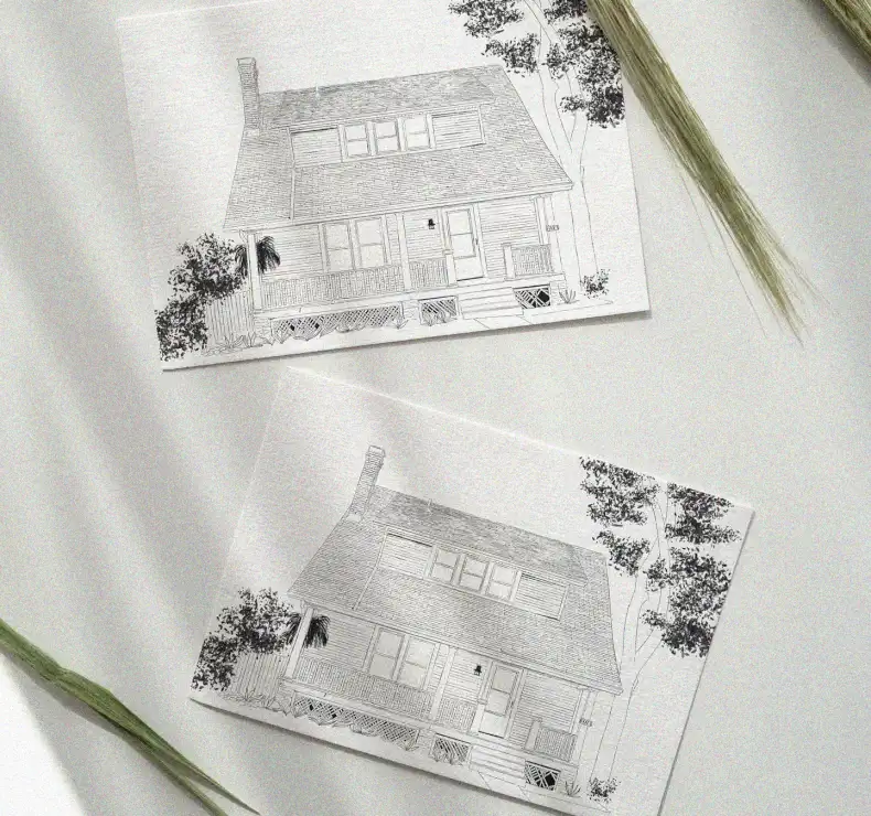 Pencil Sketches of Homestead Dreams