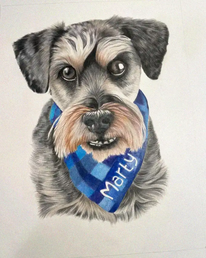 Marty's Plaid Bandana Portrait