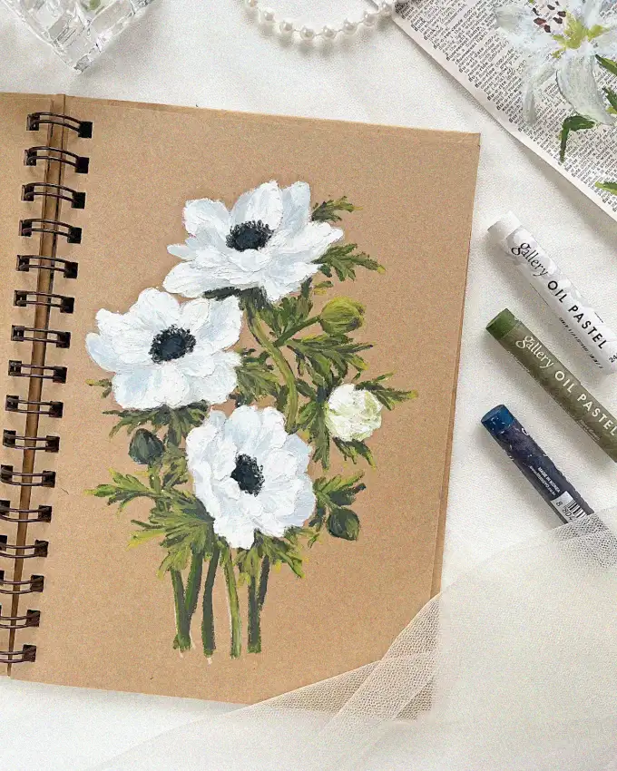 Artistic Still Life with White Blooms