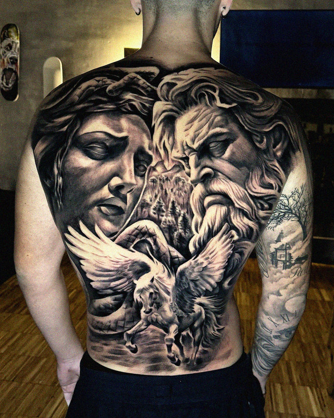 Inked with Myth and Classical Spirit