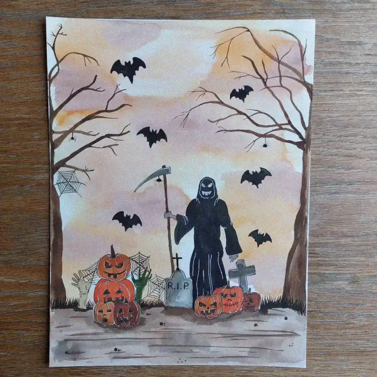 Grim Reaper's Haunting Halloween Night