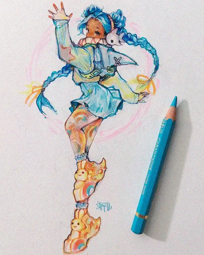 Doodle Flames and the Gleeful Girl