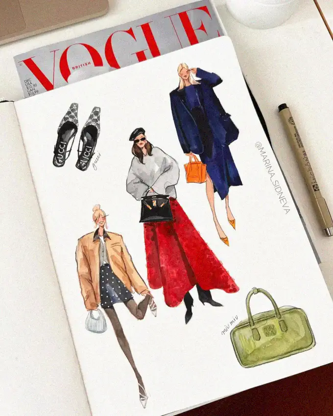 Sketching the Vogue Woman's Wardrobe