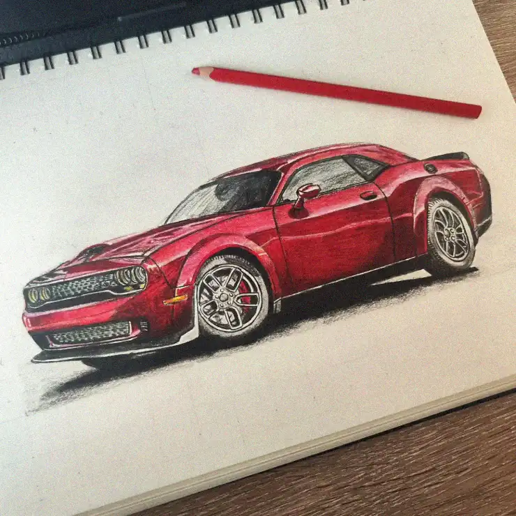 Scarlet Speedster: Sketchbook Dreams in Color