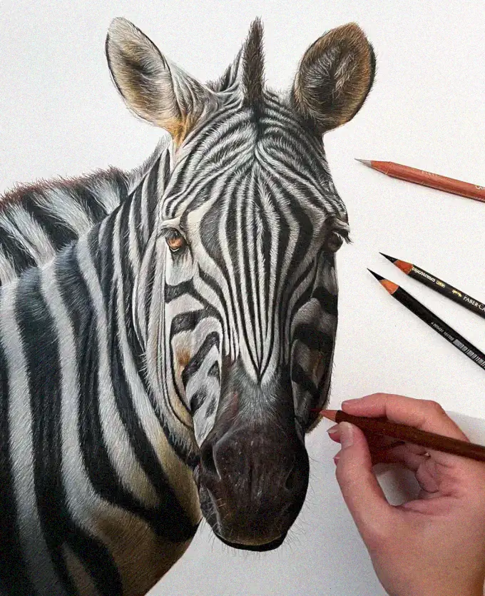 Crafting Wildlife Realism with Colored Pencils