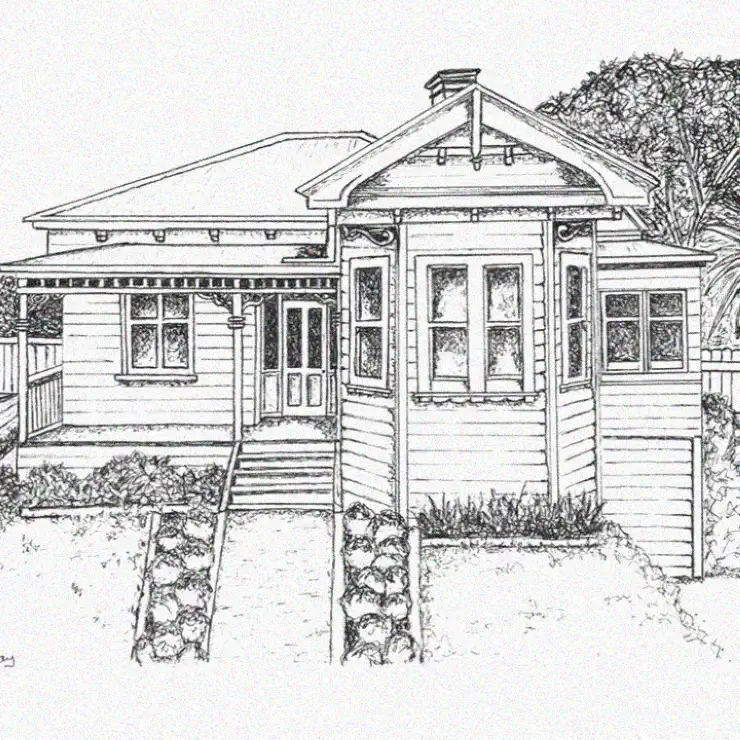 Quaint Traditions: A House in Sketch