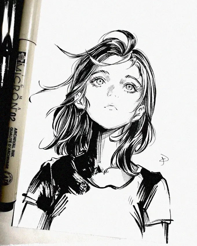 Ethereal Beauty in Black and White