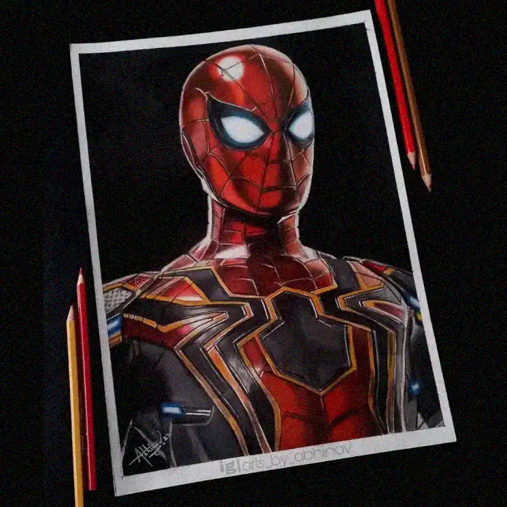 Sketching Spider-Man: A Colorful Adventure