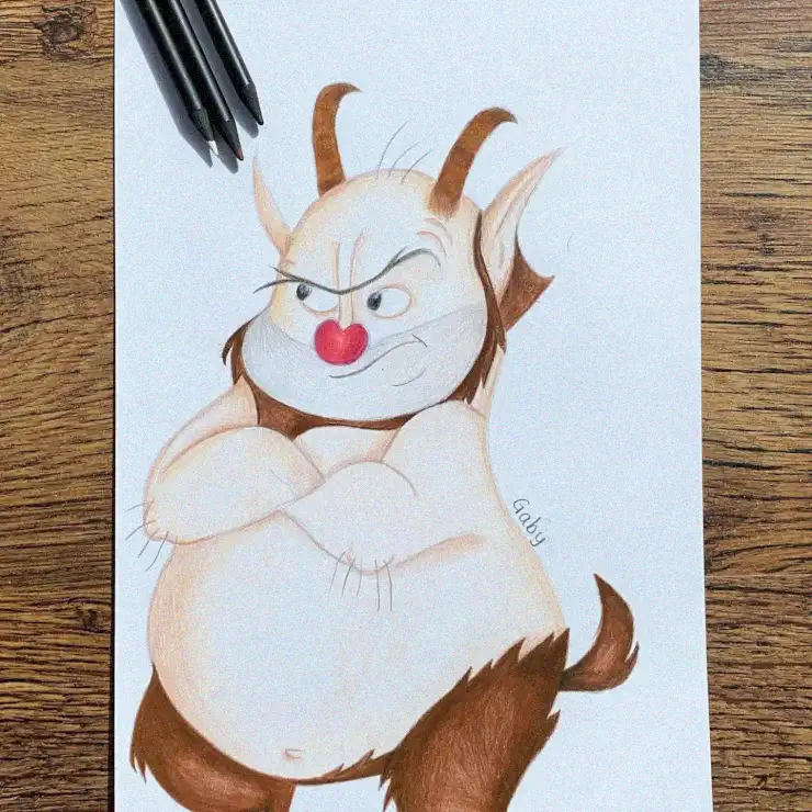 Chubby Cat's Mischievous Horned Adventure