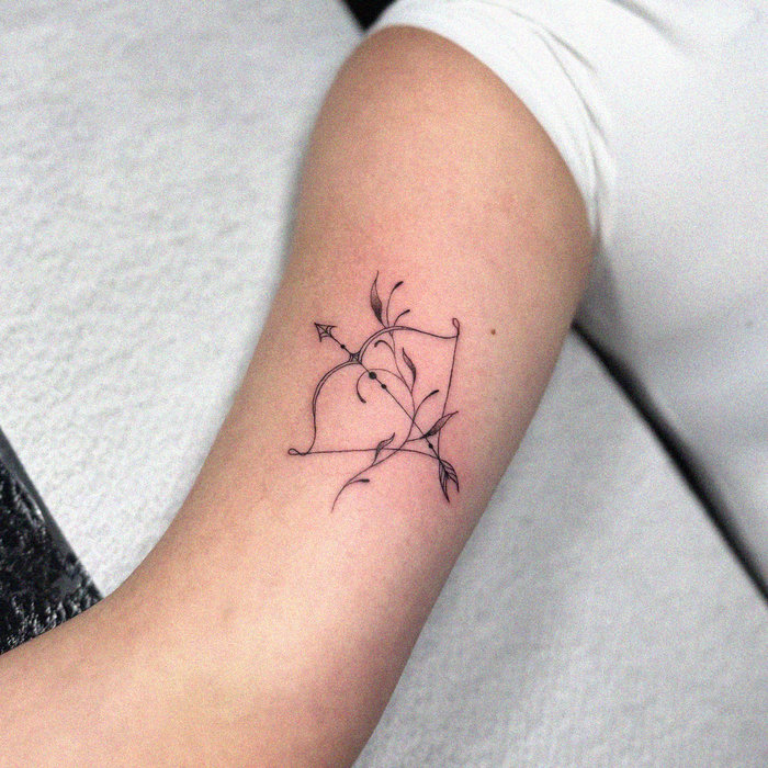 Nature's Artistry: Deer Tattoo in Foliage Form
