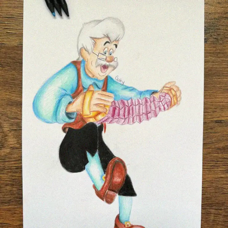 Animated Elderly Delight in Accordion Melodies