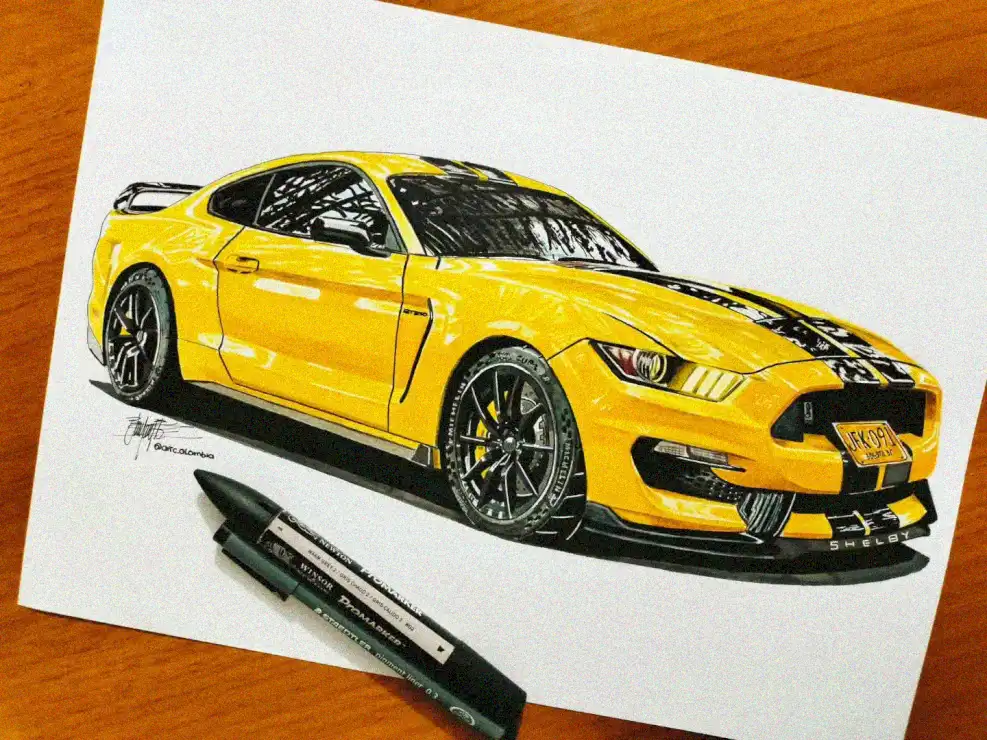 Shelby Mustang Artistry in Yellows