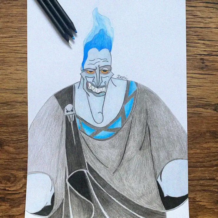 Bluefire Apparition in Patterned Cloak