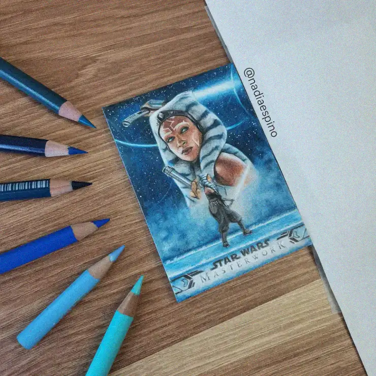 Ahsoka Tano: Crafted in Colored Pencil