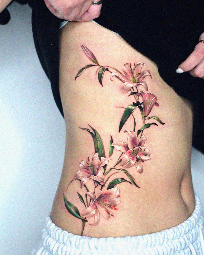 Lilies Inked - Floral Tattoo Ascendancy