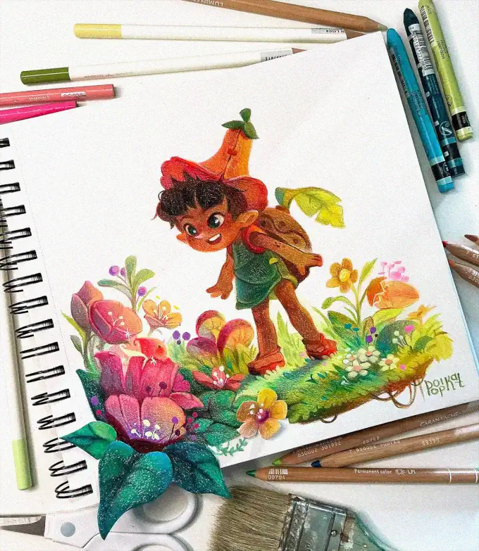 Enchanting Fairy Boy amidst Floral Magic