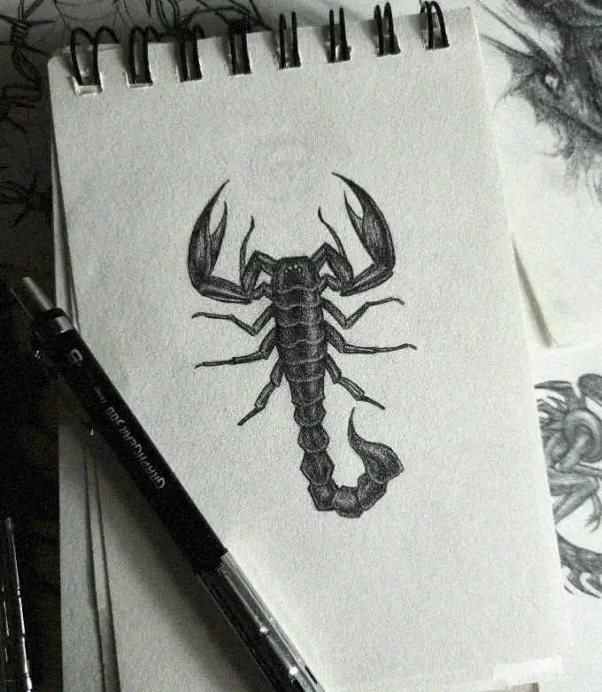 Sketchpad Scorpion with Idle Pen