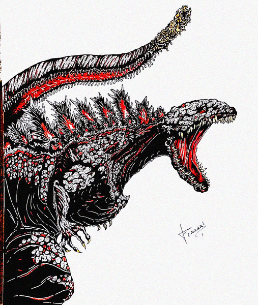 Fiery Majesty in Ink
