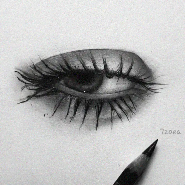 Detailed Gaze in Monochrome Mastery