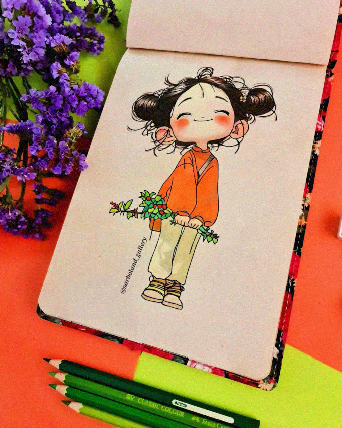 Blooming Joy in Vibrant Artistry