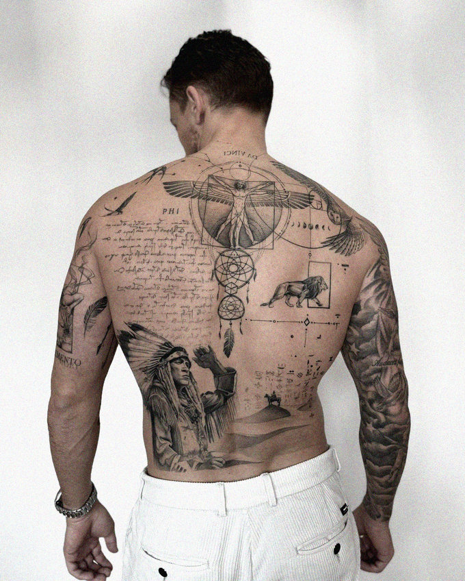 Ink Tales on a Human Canvas