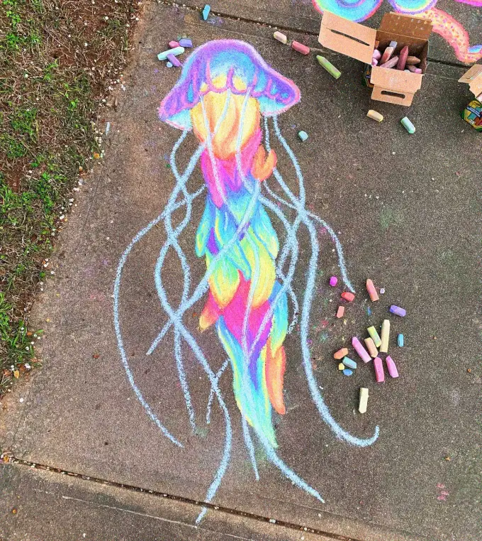 Chalk Dusted Dreams of a Jellyfish