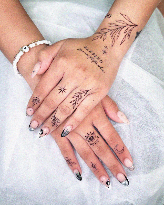 Aesthetic Symphony of Ink and Nails