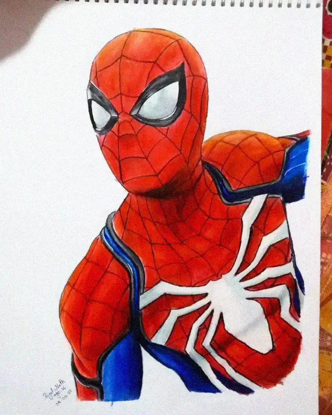 Sketchpad Spotlight on Vibrant Spider-Man