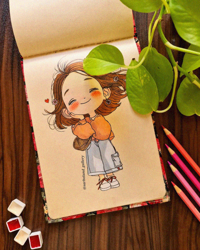 Sketchbook Hospitality with Radiant Girl
