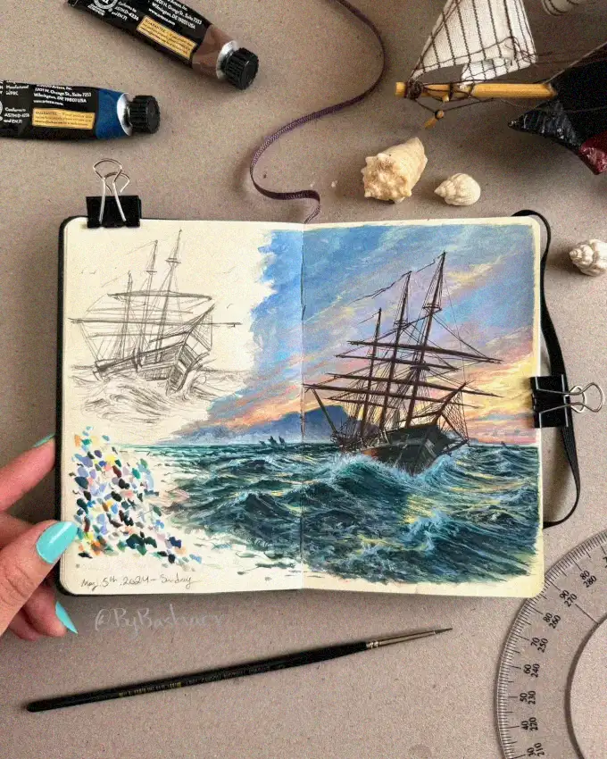 Holding the Storm: Journey of a Sketch